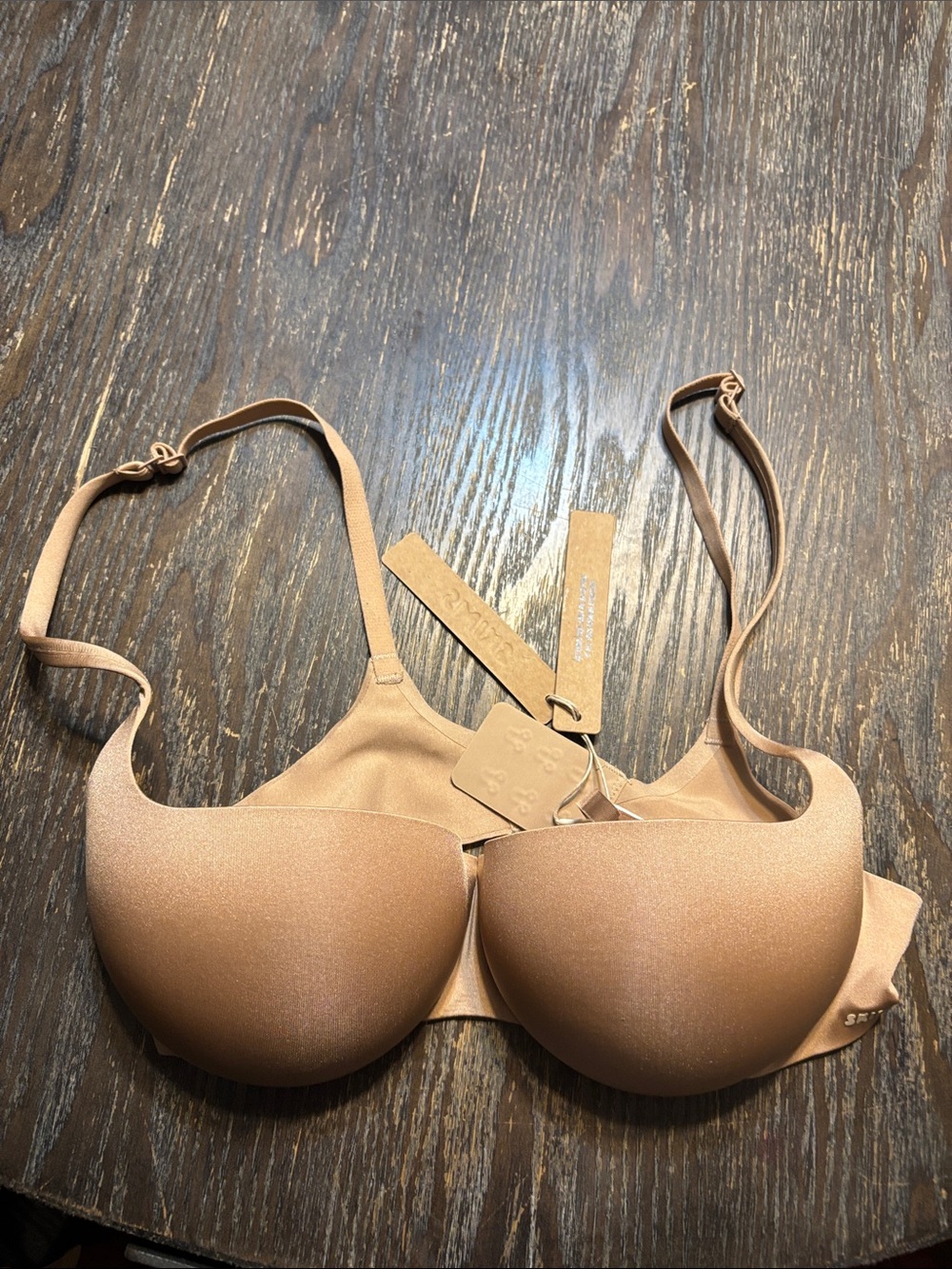 SKIMS ultimate push up balconette clay 34B NWT Bra Nude